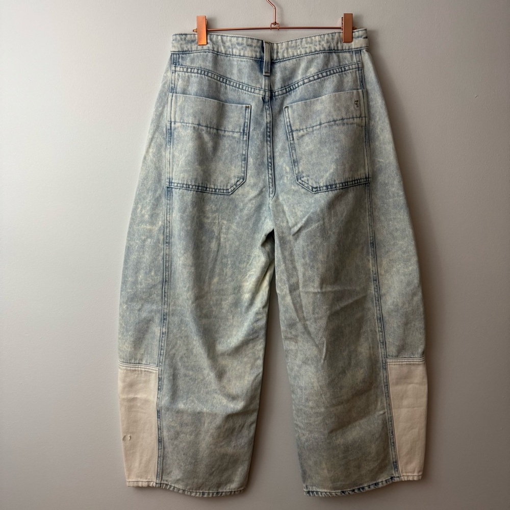 Anthropologie The Kenna Mid-Rise Heritage Barrel Jeans by Pilcro size 27 - Picture 2 of 8